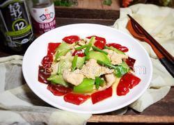 红椒丝瓜炒肉片