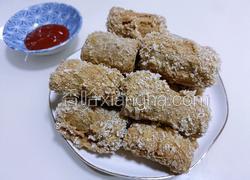 雪花肉沫腐皮卷