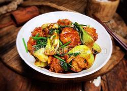 小白菜烧肉圆子