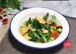青菜炒鸡蛋的做法图解8