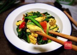 青菜炒鸡蛋的做法图解9