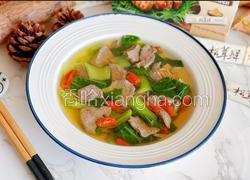 猪肝青菜汤