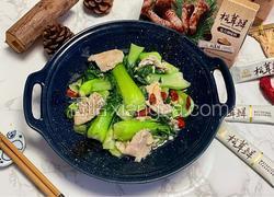 肉片炒上海青