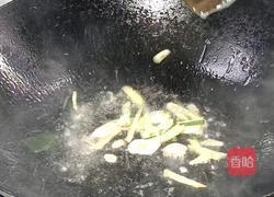青菜炒霉豆渣的做法图解4