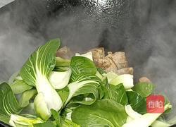 青菜炒霉豆渣的做法图解6