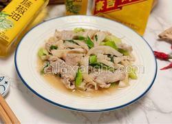 手撕杏鲍菇炒肉片