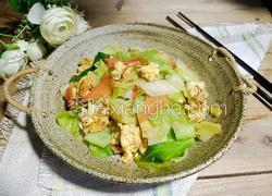 包菜胡萝卜炒鸡蛋