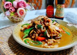 姬松茸炒肉片