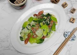 腊肠炒上海青