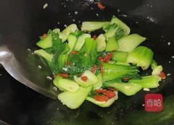 枸杞炒上海青的做法图解7