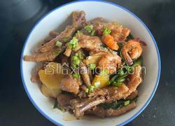 明虾鸡爪煲