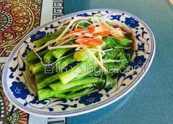 蒜香白灼菜心