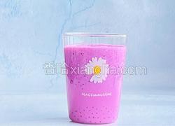 火龙果西米奶昔