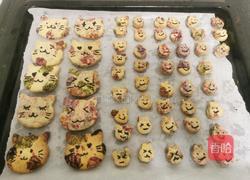 小花猫卡通曲奇饼干的做法图解16