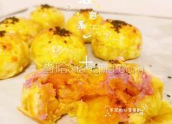 芋泥肉松蛋黄酥（蛋挞皮版）