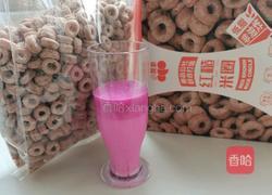 儿童早餐 火龙果牛奶谷物圈 的做法图解4