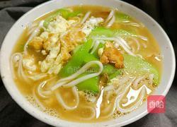 丝瓜鸡蛋汤面的做法图解9