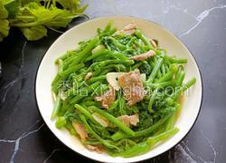 肉片炒南瓜尖