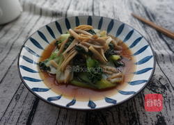 杏鲍菇炒乌塌菜的做法图解6