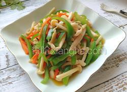 素炒白玉菇