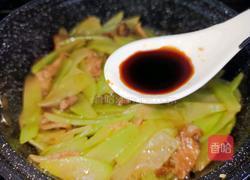 腩肉炒莴笋的做法图解8