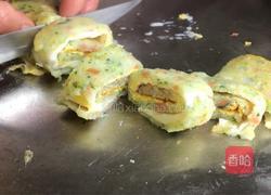 西兰花蛋饼卷的做法图解9
