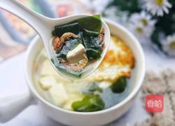 裙带菜鸡蛋豆腐汤的做法图解12