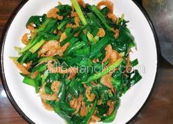 韭菜炒河虾