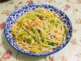 莲花菜鸡蛋炒米线