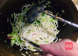 莲花菜鸡蛋炒米线的做法图解10