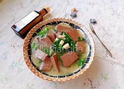 鸭血菠菜汤