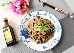 橄榄油香菇炒肉片