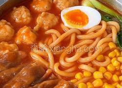 番茄肥牛黑松露虾滑乌冬面