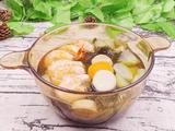 日式冬瓜裙带鲜虾菌菇汤的做法[图]