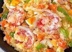 黑松露土豆泥鲜虾沙拉