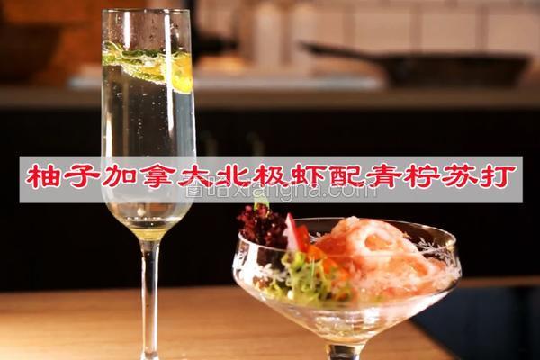 柚子加拿大北极虾配青柠苏打