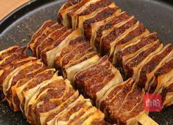 馄饨皮千层肉串的做法图解8