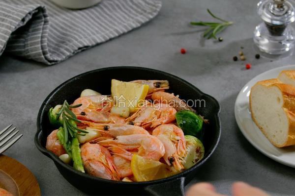 蒜香黄油炒加拿大北极虾