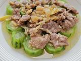 干贝瘦肉蒸丝瓜
