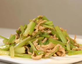 芹菜炒肉丝[图]