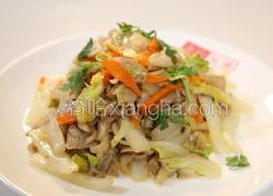 白菜炒鲜蘑
