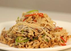 金针菇炒肉丝